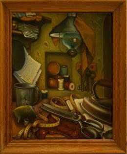 Гуревич Эдуард. Портняжный натюрморт. ( 40x50 см / холст / масло / 2005 г. )