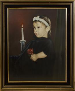 Гуревич Эдуард. Портрет дочери Йоава Панири. ( 70x90 см / холст / масло / 1992 г. )