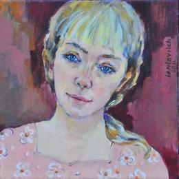 Meshulam Lemkovitch Lubov. Female portrait Irina ( 40x40 см / холст / масло / 2011 г. )