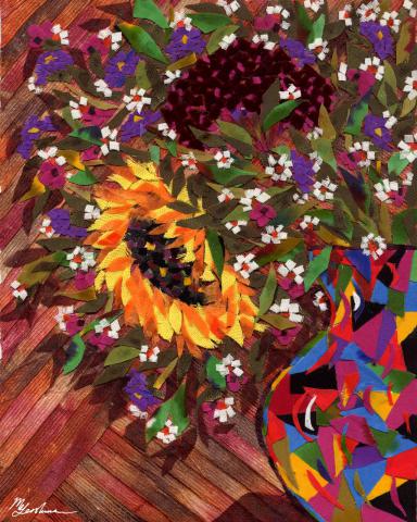 Gershman Marina . Bouquet with a Sunflower